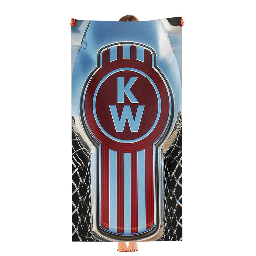 Kenworth Truck Red Badge Ultra-Soft Luxury Bathroom Towels