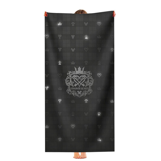 Kingdom Hearts Emblem And Pattern Ultra-Soft Luxury Bathroom Towels