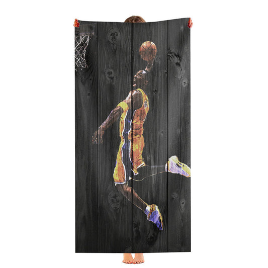 Kobe Bryant Dark Wood Ultra-Soft Luxury Bathroom Towels