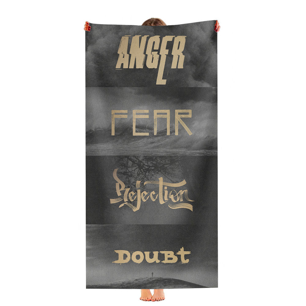 Kobe Bryant Herovillain Collage Ultra-Soft Luxury Bathroom Towels