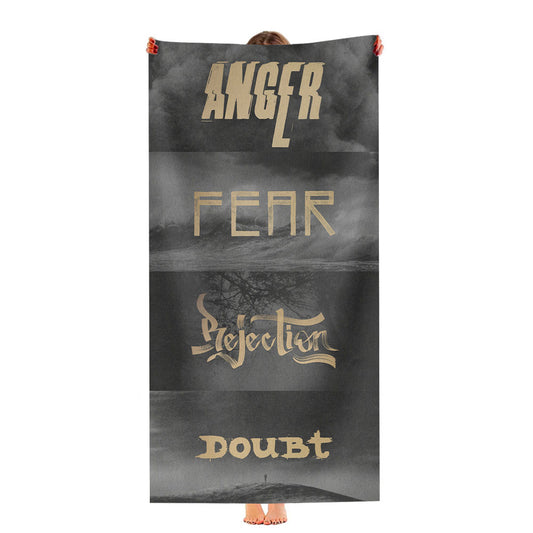 Kobe Bryant Herovillain Collage Ultra-Soft Luxury Bathroom Towels