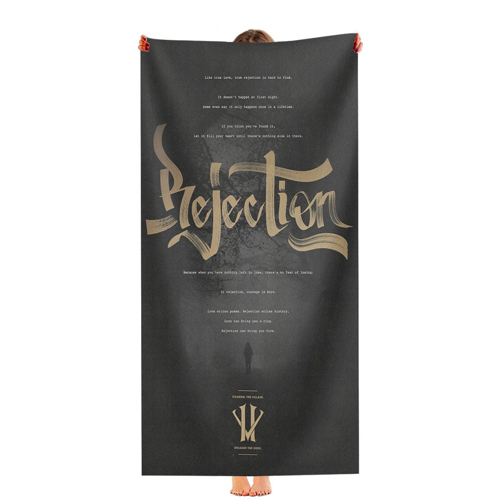Kobe Bryant Rejection Herovillain Ultra-Soft Luxury Bathroom Towels
