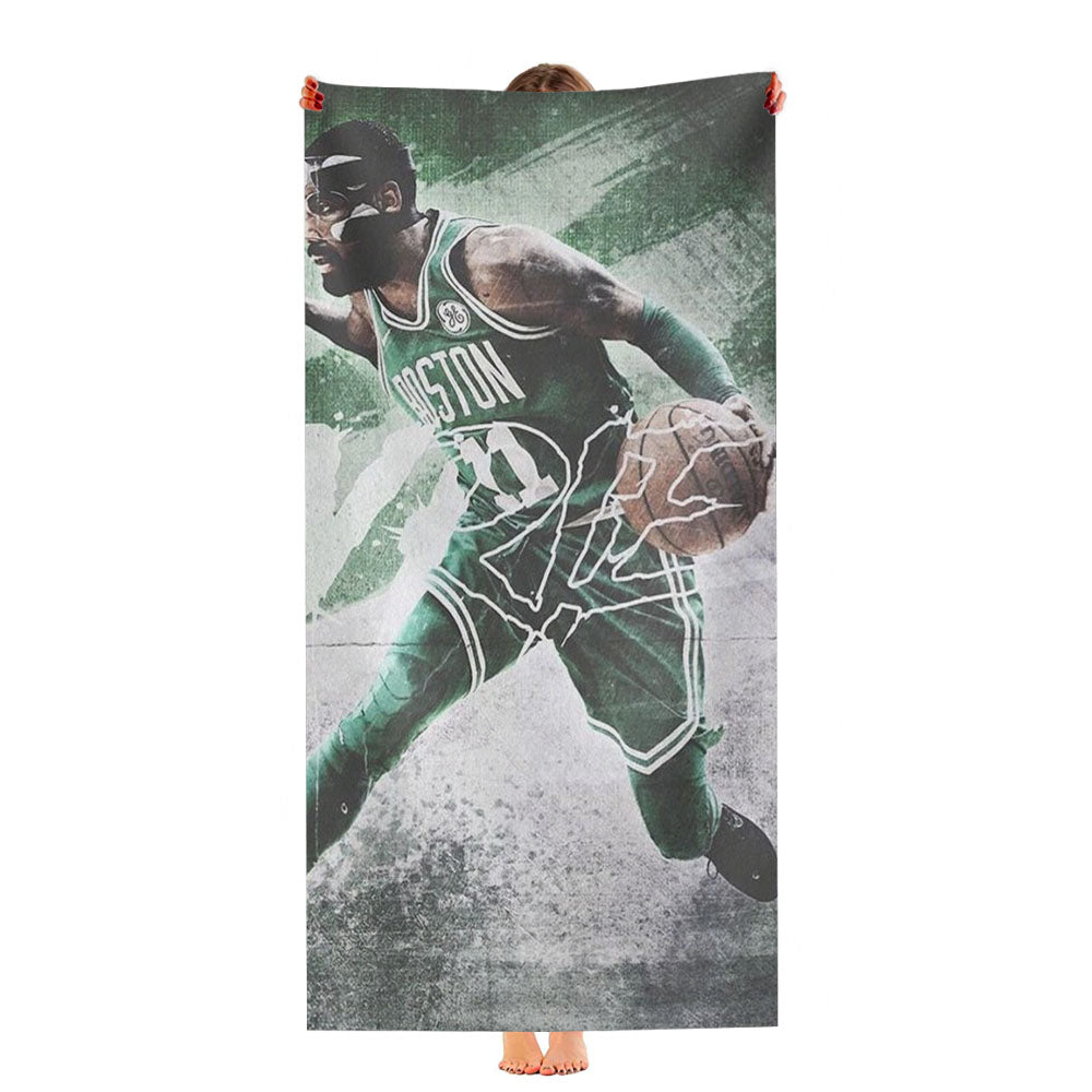 Kyrie Irving Boston Be Long To Me Ultra-Soft Luxury Bathroom Towels