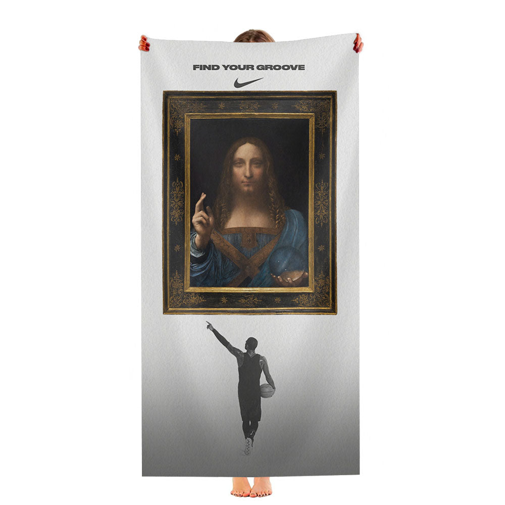 Kyrie Irving Nike Leonardo Davinci Ultra-Soft Luxury Bathroom Towels