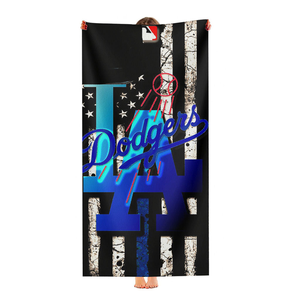 La Dodgers Baseball 987 Ultra-Soft Luxury Bathroom Towels