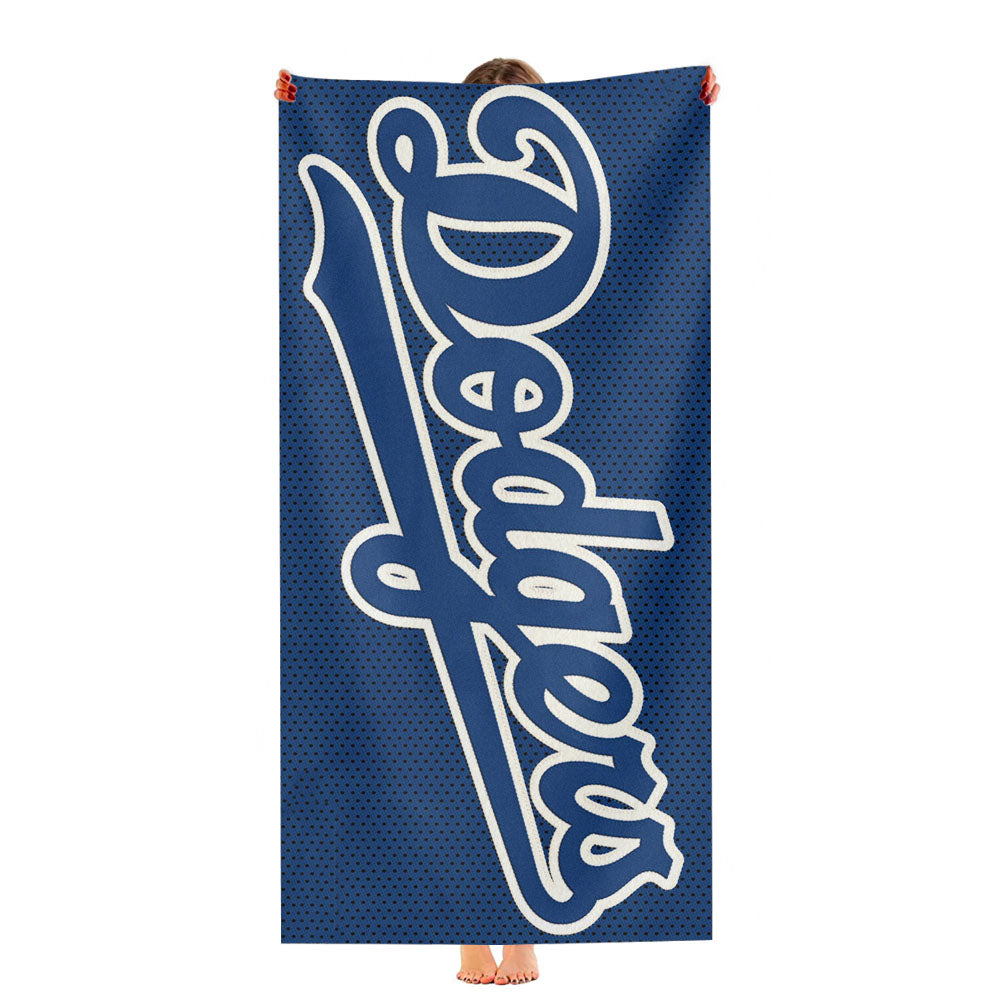 La Dodgers Font Ultra-Soft Luxury Bathroom Towels