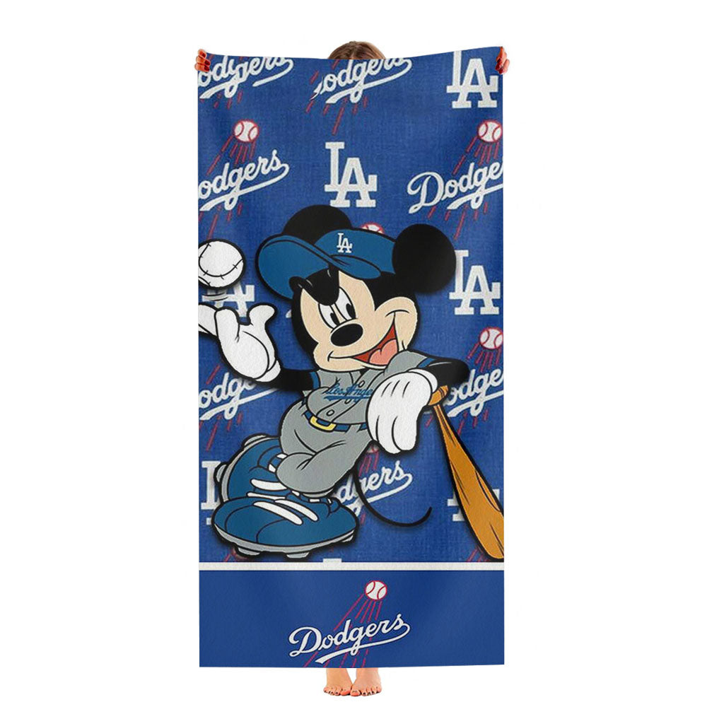 La Dodgers X Mickey Mouse Ultra-Soft Luxury Bathroom Towels