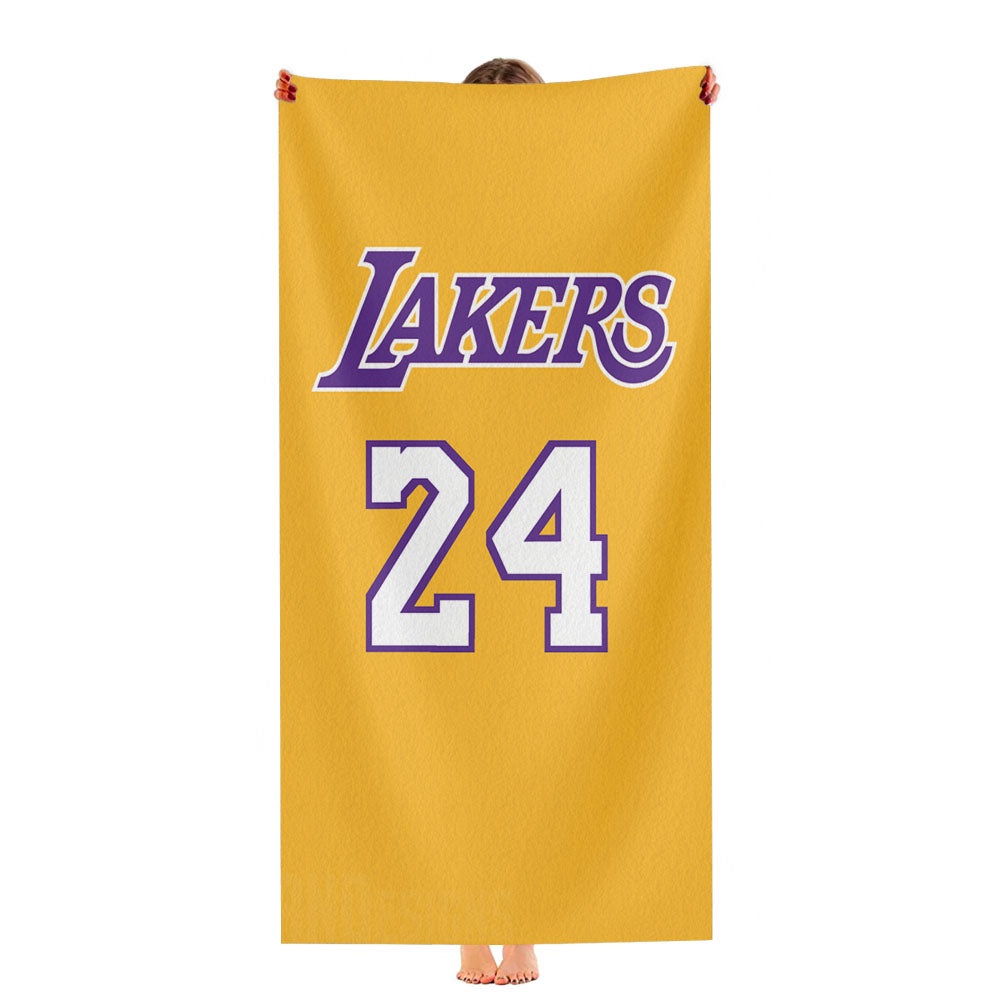 La Lakers Jersey 24 Kobe Bryant Ultra-Soft Luxury Bathroom Towels