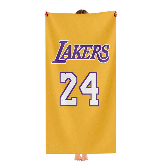 La Lakers Jersey 24 Kobe Bryant Ultra-Soft Luxury Bathroom Towels