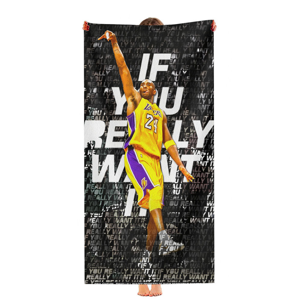 La Lakers Kobe Bryant Ultra-Soft Luxury Bathroom Towels