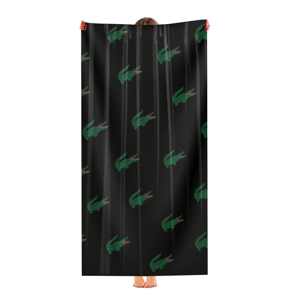Lacoste Black Ultra-Soft Luxury Bathroom Towels