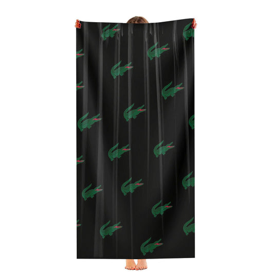 Lacoste Black Ultra-Soft Luxury Bathroom Towels