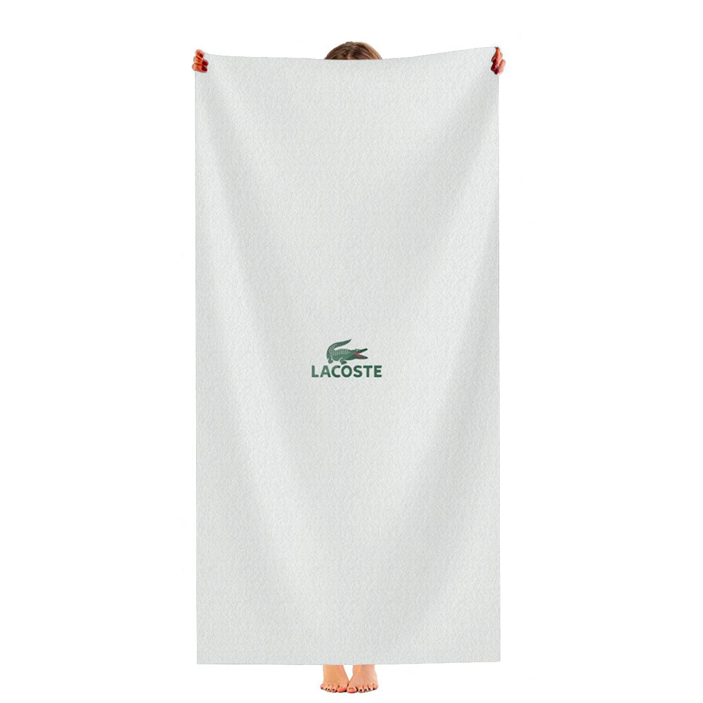 Lacoste Crocodile Logo Ultra-Soft Luxury Bathroom Towels