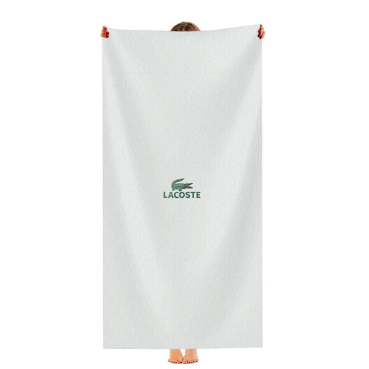 Lacoste Crocodile Logo Ultra-Soft Luxury Bathroom Towels