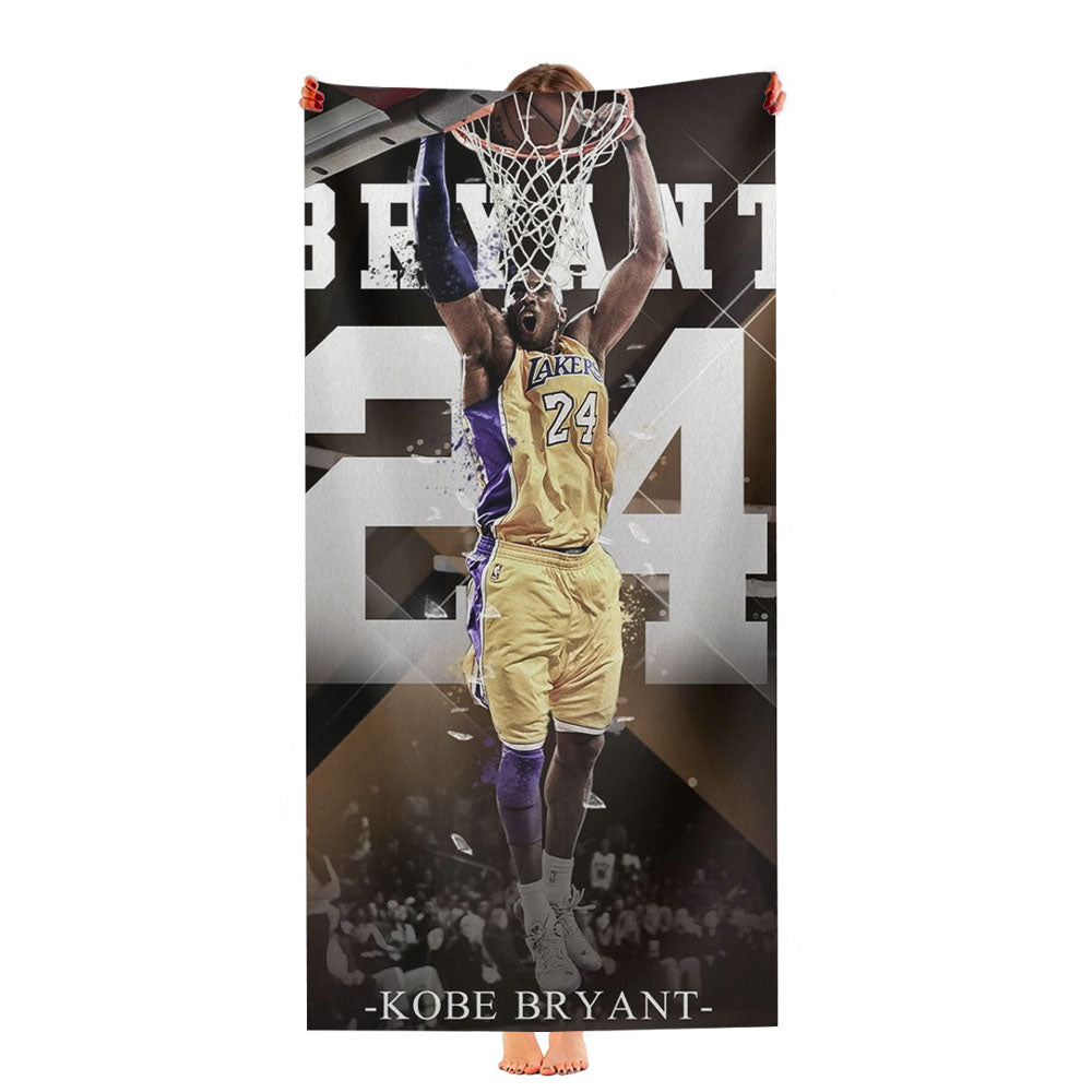 Lakers Hero Kobe Btyant Nba Legend Ultra-Soft Luxury Bathroom Towels