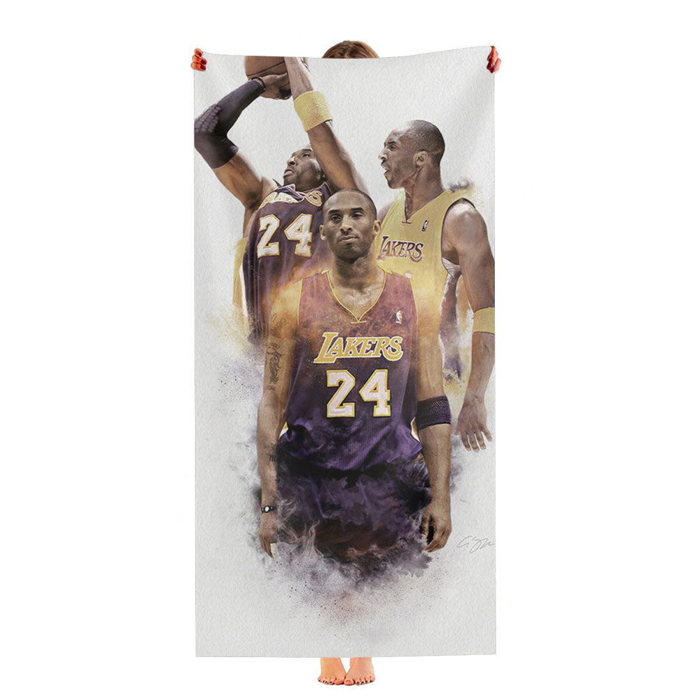 Lakers Kobe Bryant Her Ultra-Soft Luxury Bathroom Towels