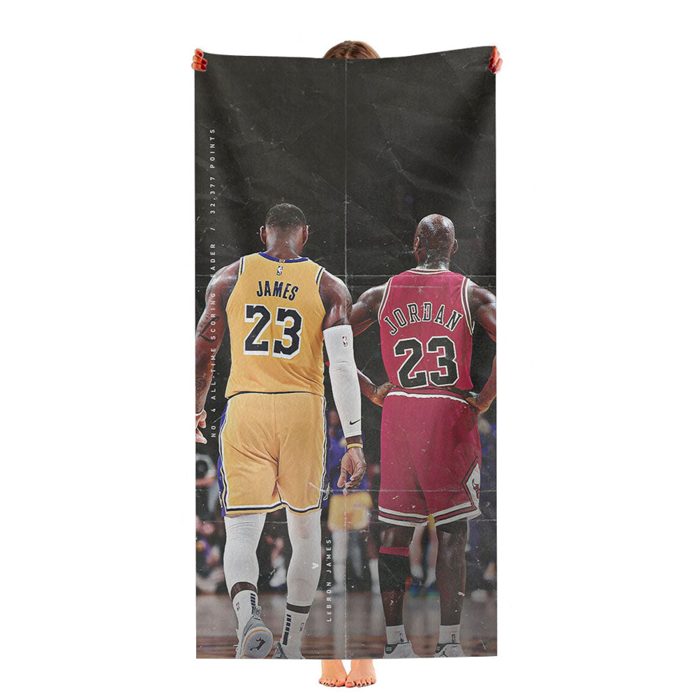 Lebron James And Jordan Nba Ultra-Soft Luxury Bathroom Towels