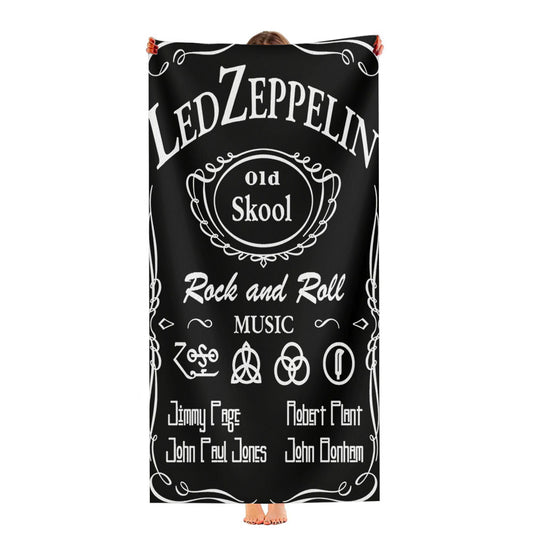 Led Zeppelin Old Skool Ultra-Soft Luxury Bathroom Towels