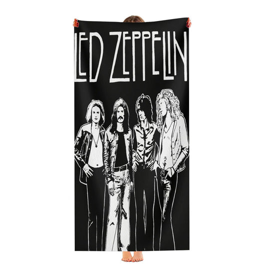Led Zeppelin Poster Ultra-Soft Luxury Bathroom Towels