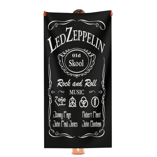 Led Zeppelin Rock N Roll Ultra-Soft Luxury Bathroom Towels