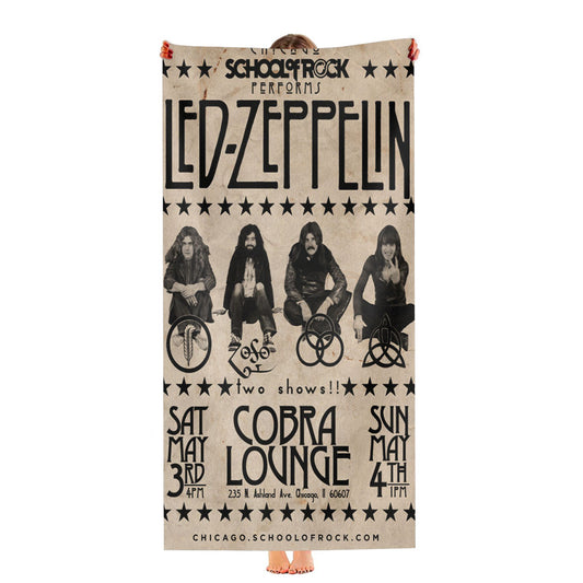 Led Zeppelin School Of Rock Ultra-Soft Luxury Bathroom Towels