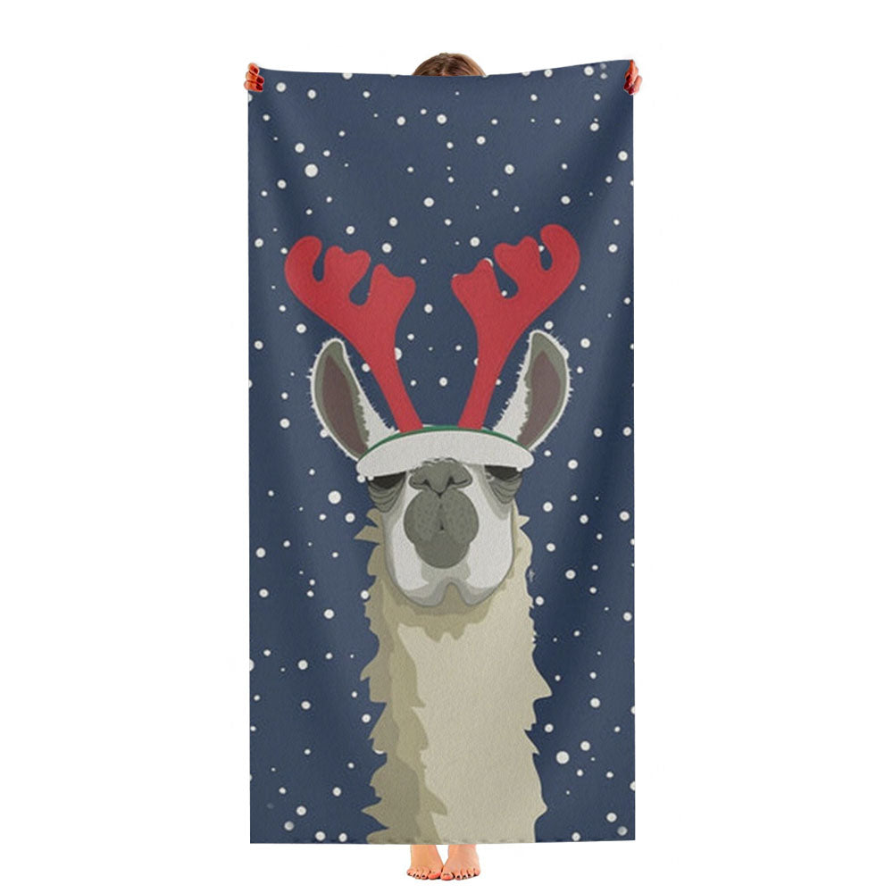 Let It Snow Reindeer Ultra-Soft Luxury Bathroom Towels