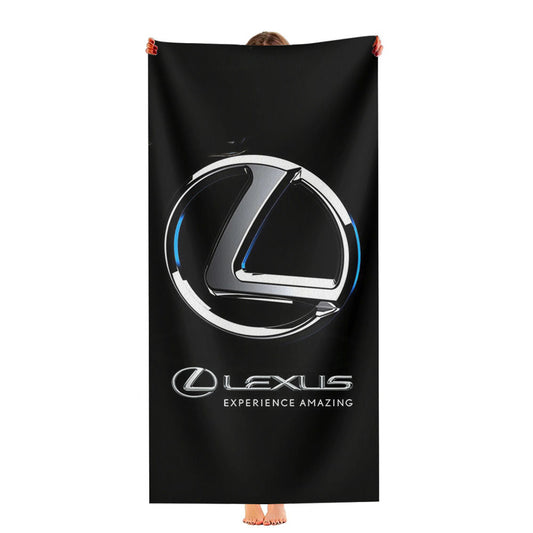 Lexus Logo Black Ultra-Soft Luxury Bathroom Towels