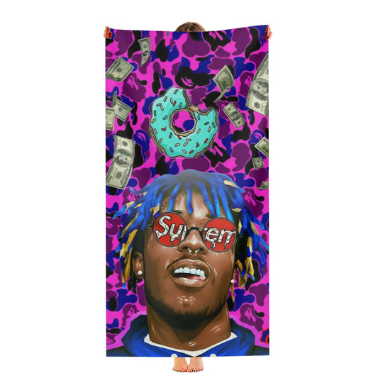 Lil Uzi And Donut Pattern Ultra-Soft Luxury Bathroom Towels