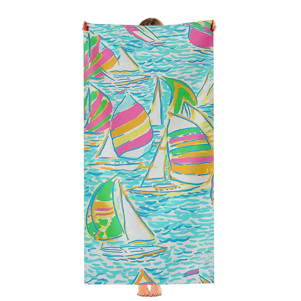 Lilly Pulitzer Sailboat Ultra-Soft Luxury Bathroom Towels