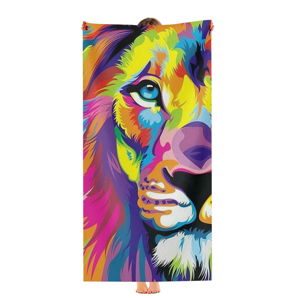 Lion Urban Art Ultra-Soft Luxury Bathroom Towels