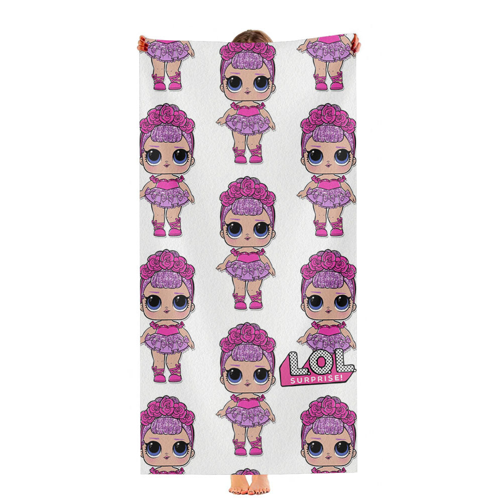Lol Surprise Doll Sugar Queen Pattern Ultra-Soft Luxury Bathroom Towels