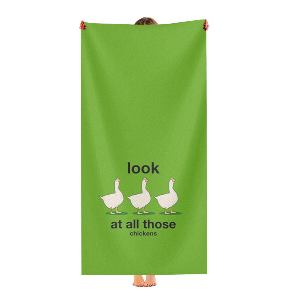 Look At All Those Chickens Ultra-Soft Luxury Bathroom Towels