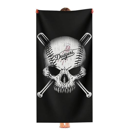 Los Angeles Dodgers Skull Ultra-Soft Luxury Bathroom Towels