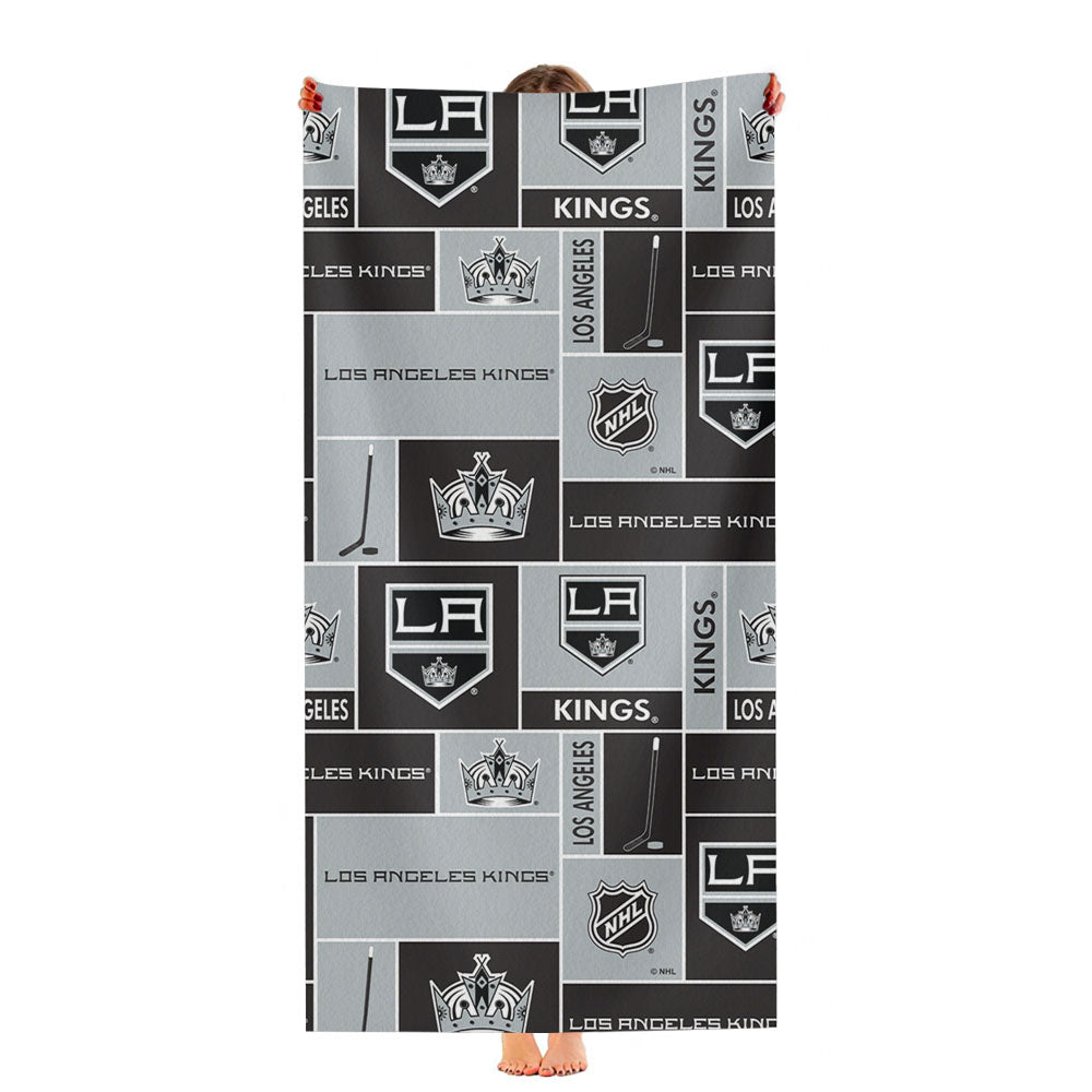 Los Angeles Kings Nhl Pattern Logo Ultra-Soft Luxury Bathroom Towels