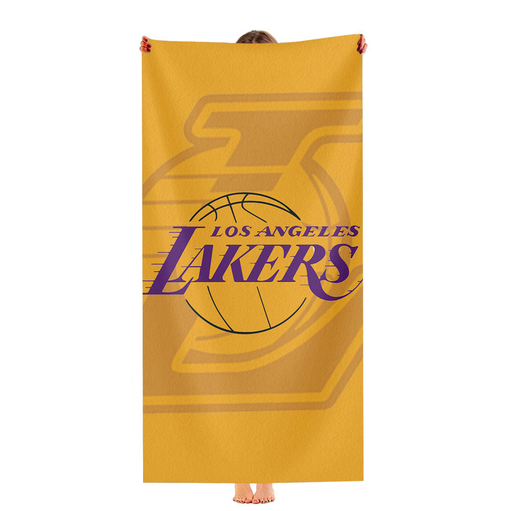 Los Angeles Lakers Pattern Ultra-Soft Luxury Bathroom Towels