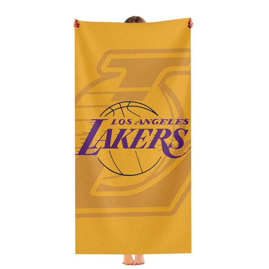 Los Angeles Lakers Pattern Ultra-Soft Luxury Bathroom Towels