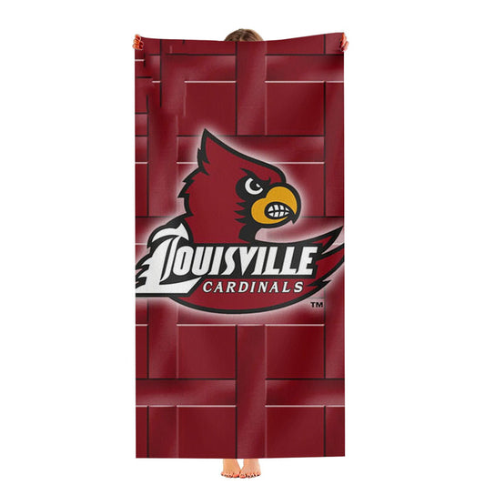Louisville Cardinal Logo Ultra-Soft Luxury Bathroom Towels
