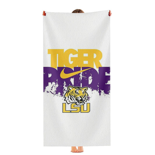 Lsu Tigers Nike Logo Ultra-Soft Luxury Bathroom Towels