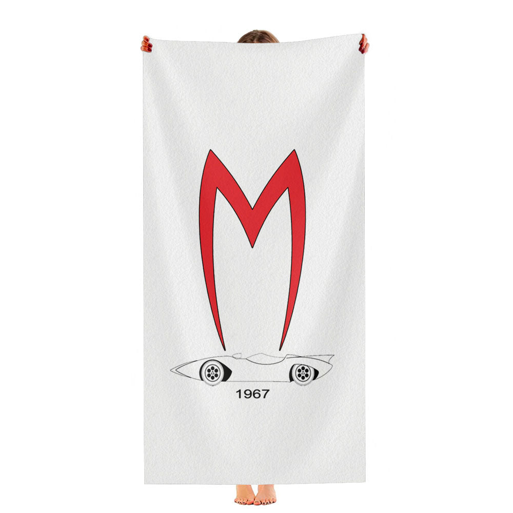 Mach 5 1967 Speed Racer Ultra-Soft Luxury Bathroom Towels