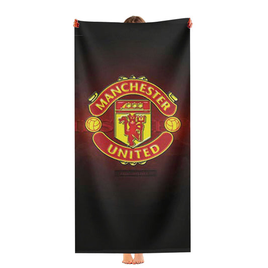 Manchester United Logo Red Fade Ultra-Soft Luxury Bathroom Towels