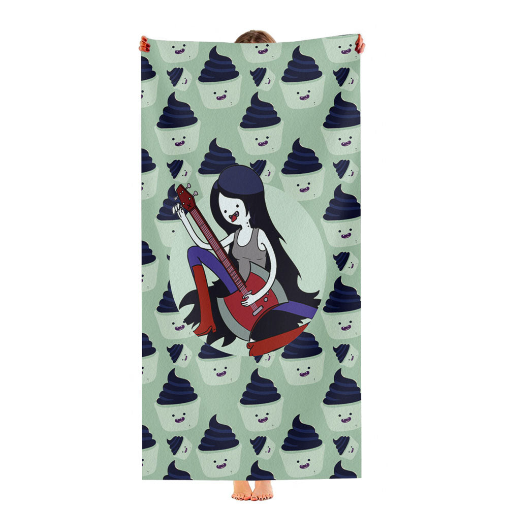 Marceline The Vampire Queen Adventure Time Pattern Ultra-Soft Luxury Bathroom Towels