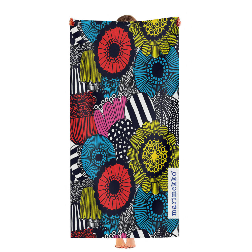 Marimekko Siirtolapuutarha Flower Ultra-Soft Luxury Bathroom Towels