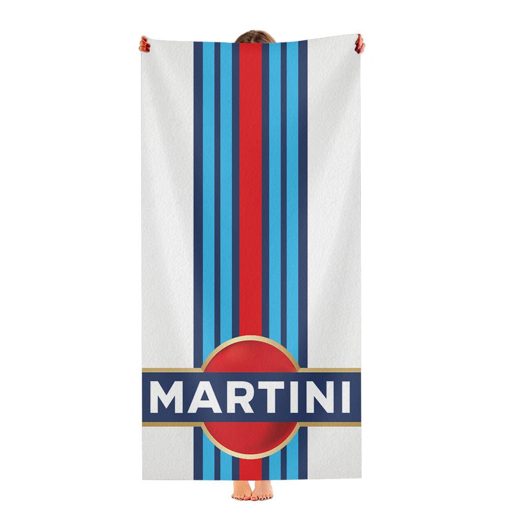 Martini Porsche Car Wallpaper Logo Ultra-Soft Luxury Bathroom Towels
