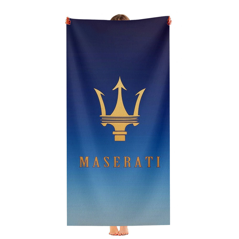 Maserati Gold Logo Ultra-Soft Luxury Bathroom Towels
