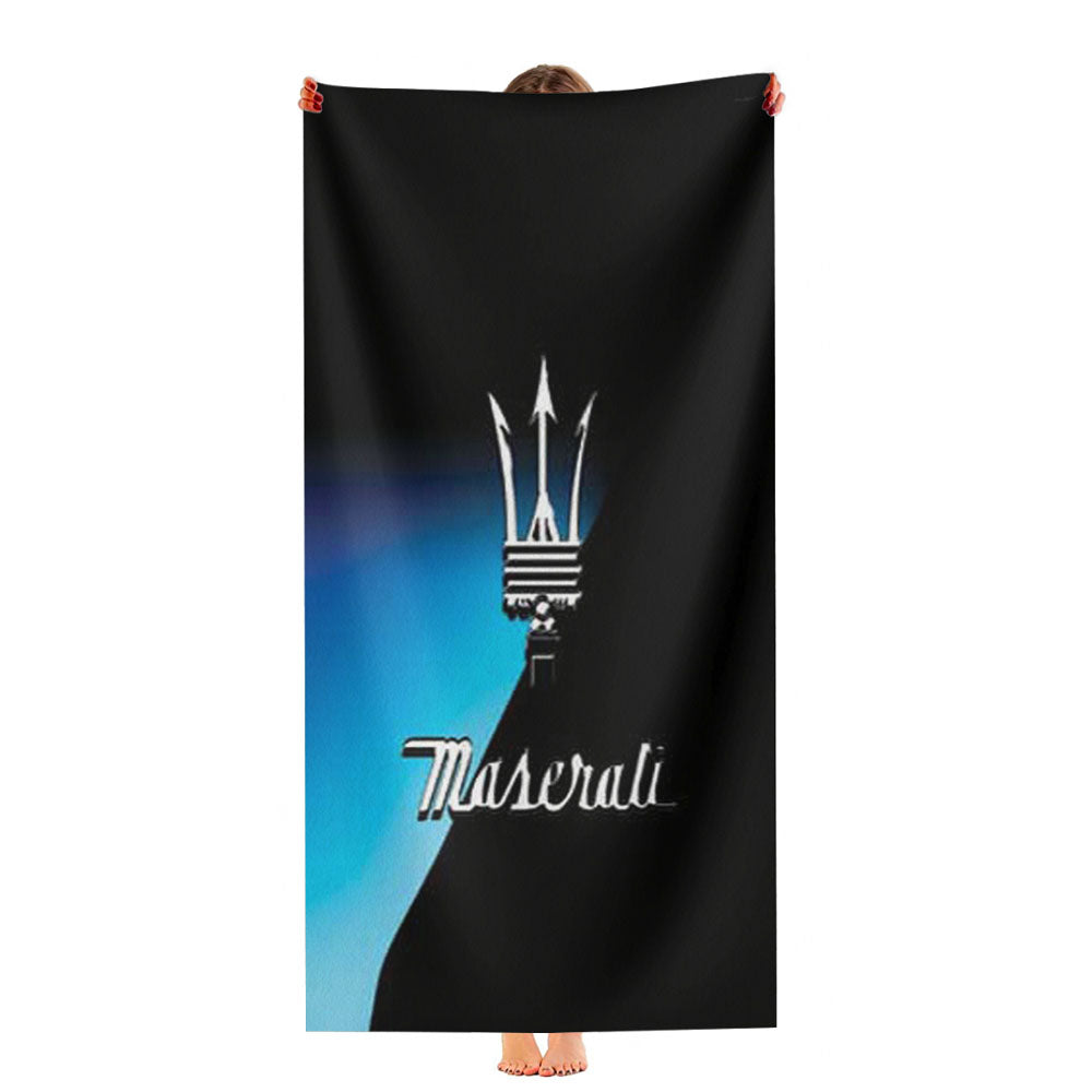 Maserati Logo Ultra-Soft Luxury Bathroom Towels