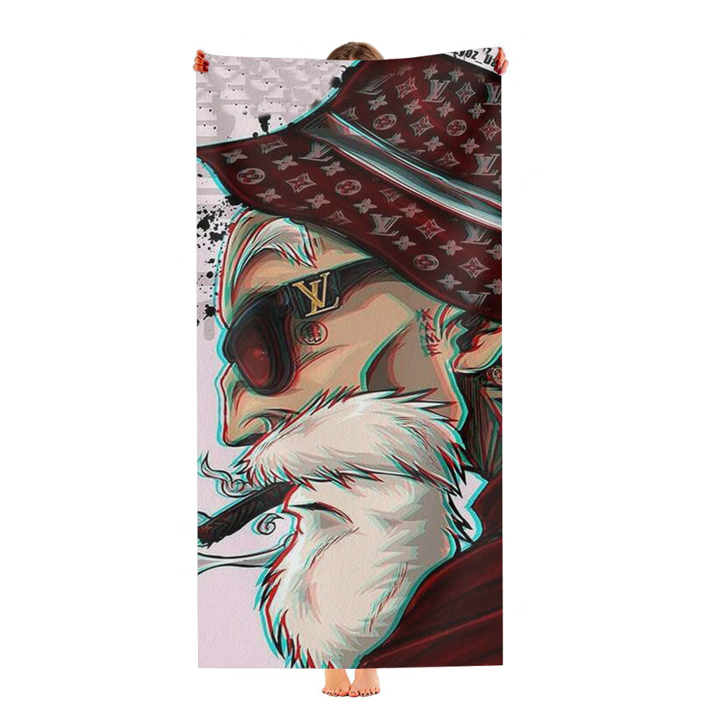 Master Roshi Dragon Ball Anime Ultra-Soft Luxury Bathroom Towels