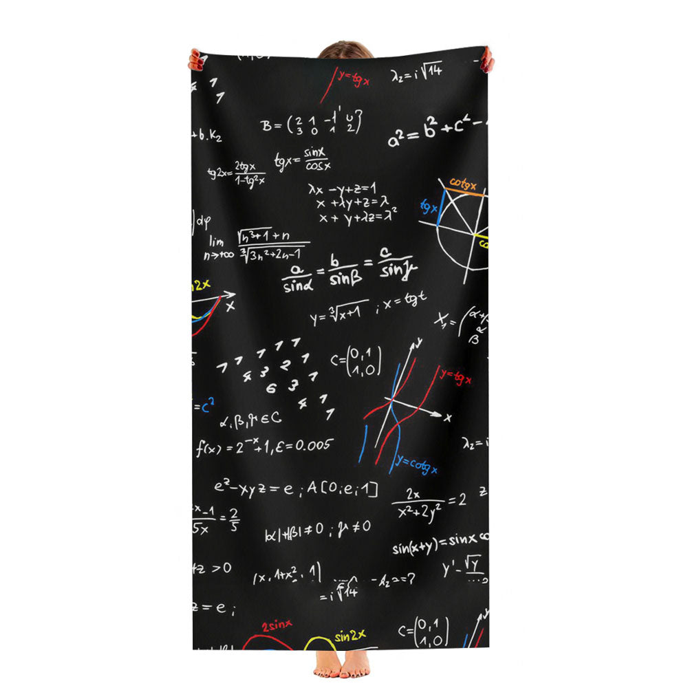 Mathematic Addict Pattern Smart Ultra-Soft Luxury Bathroom Towels
