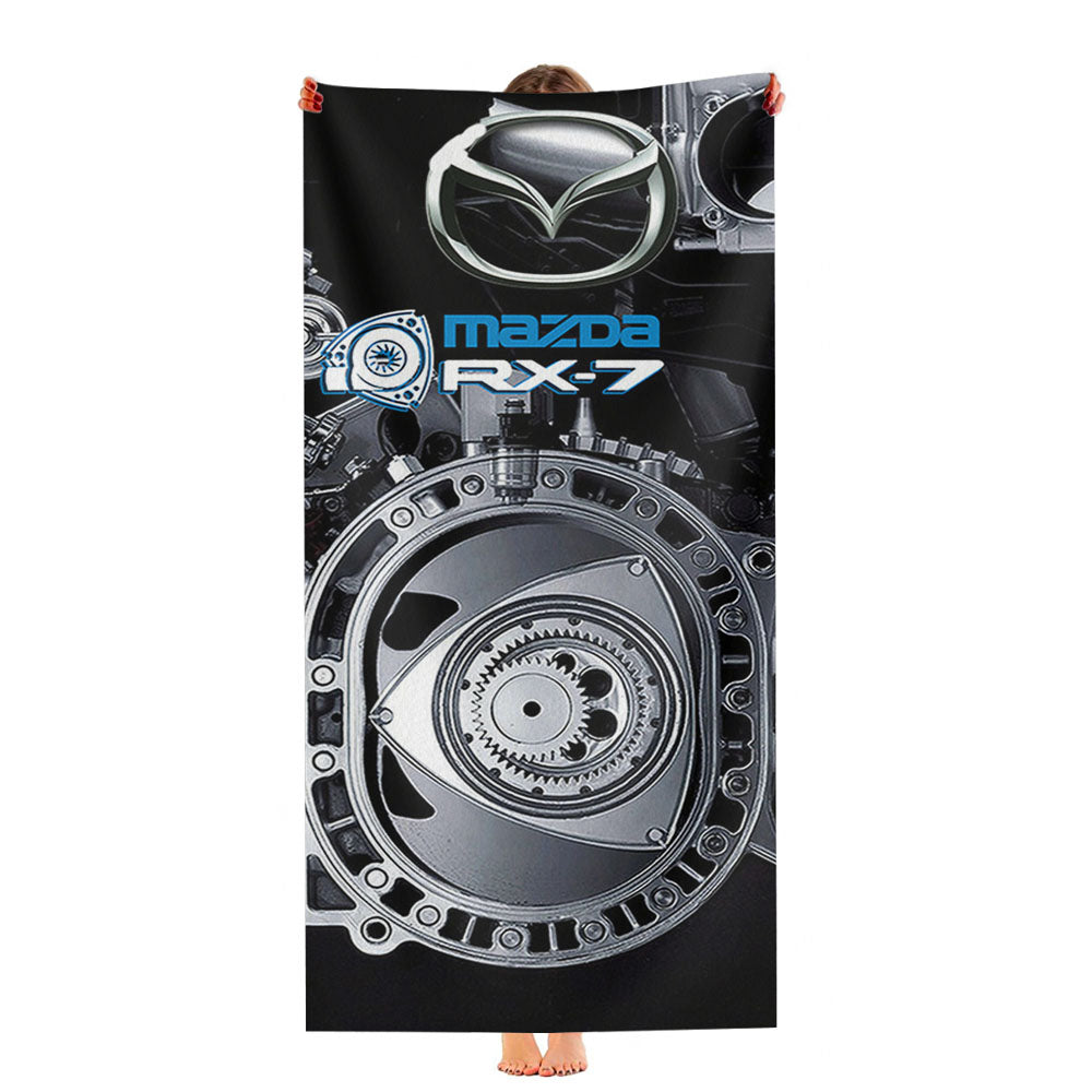 Mazda Rx-7 Car Rotary Engine Ultra-Soft Luxury Bathroom Towels