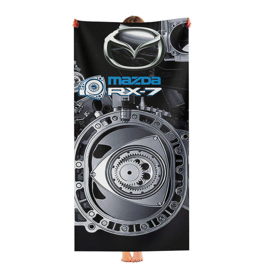 Mazda Rx-7 Car Rotary Engine Ultra-Soft Luxury Bathroom Towels