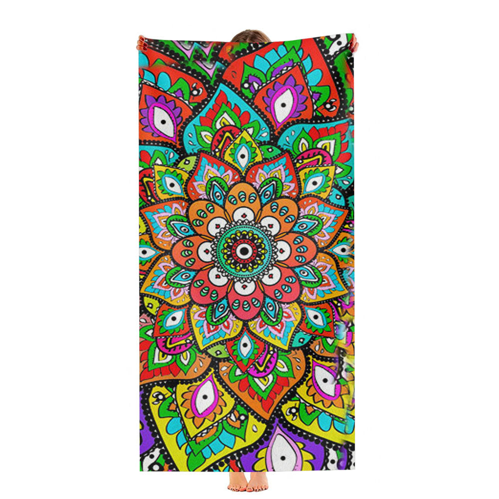 Mehndi Pattern Ultra-Soft Luxury Bathroom Towels